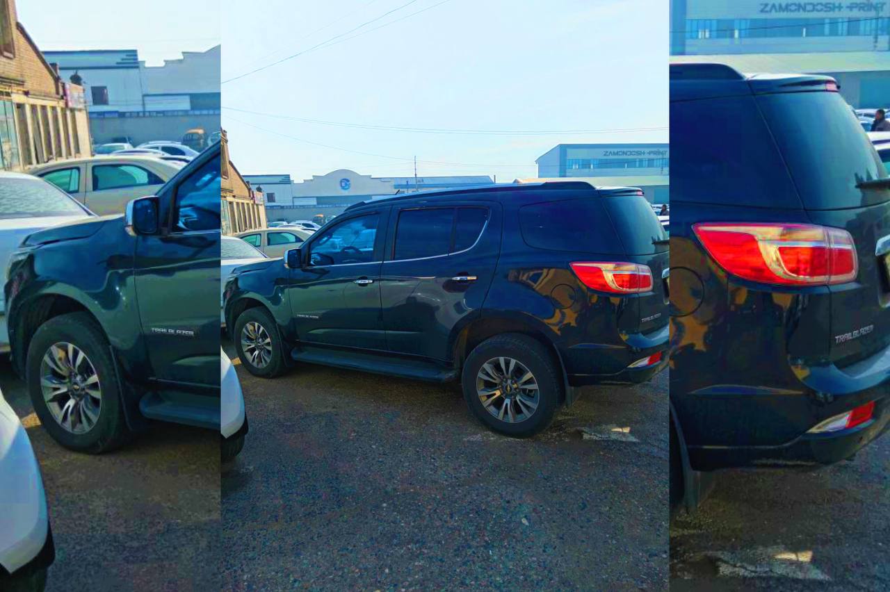 Namanganda soliqdan qarzdorlik evaziga Trailblazer xatlanib, jarima maydoniga tortildi