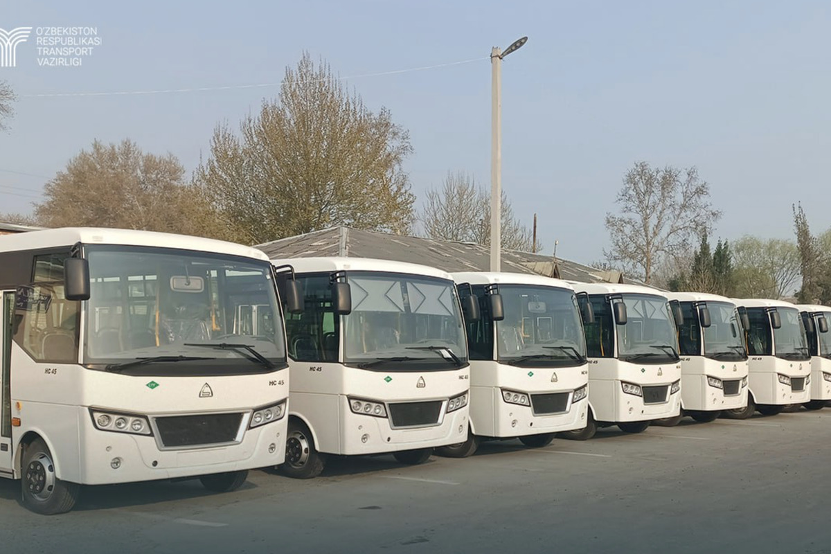 Қўқон шаҳри жамоат транспорти учун 20 та Isuzu автобуси харид қилинди