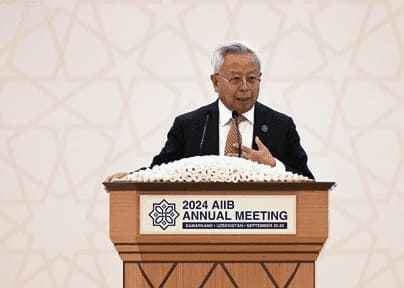 &ldquo;Central Asia is a pivotal hub for future connectivity and development,&rdquo; AIIB President Jin Liqun