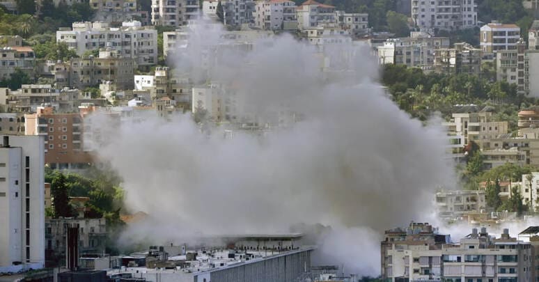 <p><b>Isroil aviatsiyasi ilk bor Bayrut markaziga hujum qildi (video)&nbsp;</b></p>