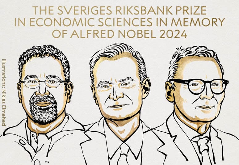 <p><b>Iqtisodiyot bo&lsquo;yicha 2024-yilgi Nobel mukofoti sovrindorlari e&rsquo;lon qilindi</b></p>