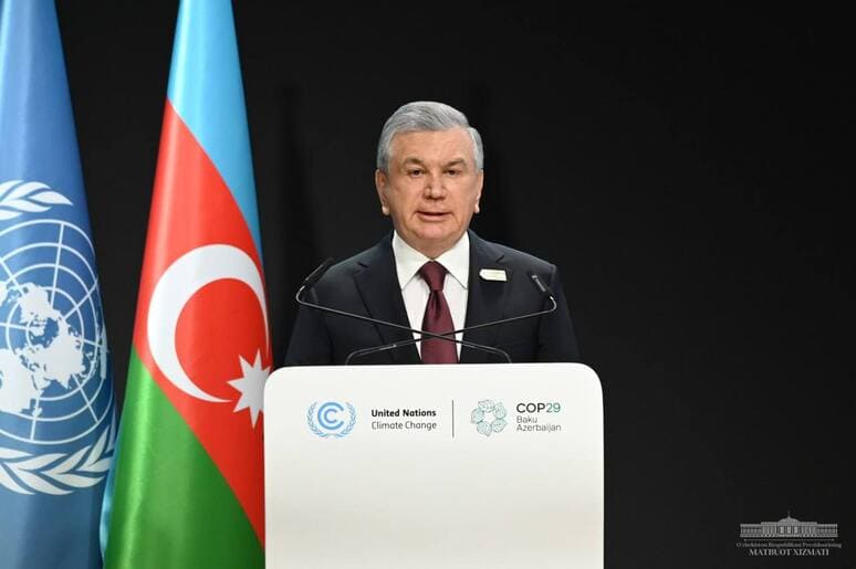 <p><b>Iqlim tufayli yo&lsquo;qotishlarni baholash markazi, innovatsion agrosanoat xab: Shavkat Mirziyoyev BMTning Iqlim o&lsquo;zgarishi bo&lsquo;yicha konferensiyasida qanday tashabbuslarni ilgari surdi?</b></p>