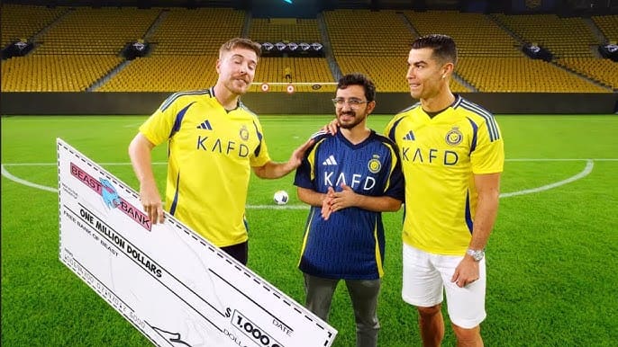 <p><b>Ronaldu 1 million dollarlik chellenjda muxlisiga yutqazdi</b></p>