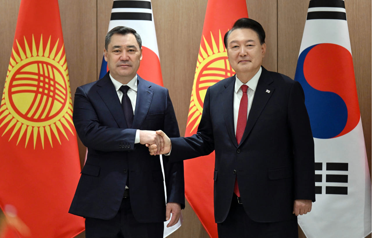 Kyrgyzstan’s President Japarov holds talks with South Korean President Yoon Suk Yeol