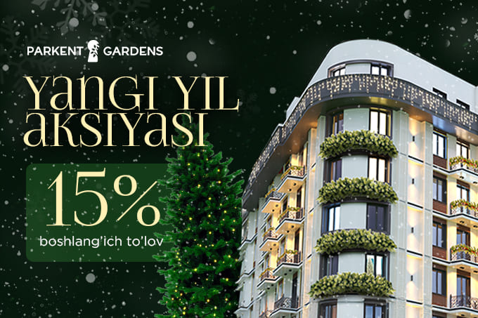 <p><b>Parkent Gardens turar joy majmuasida yangi yil aksiyasini e’lon qildi</b></p>