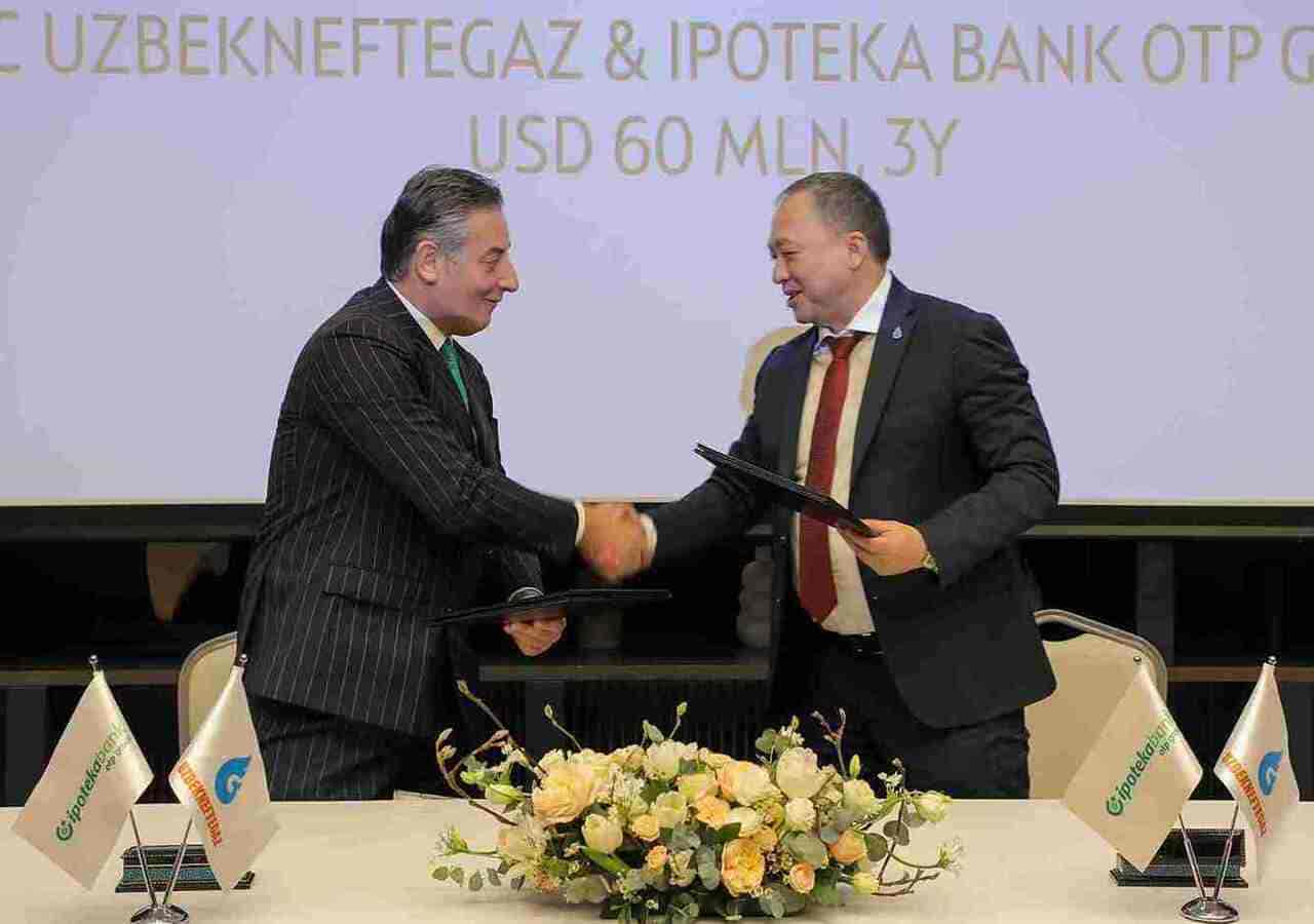 <p><strong>Ipoteka Bank and Uzbekneftegaz announce $60mn loan agreement</strong></p>