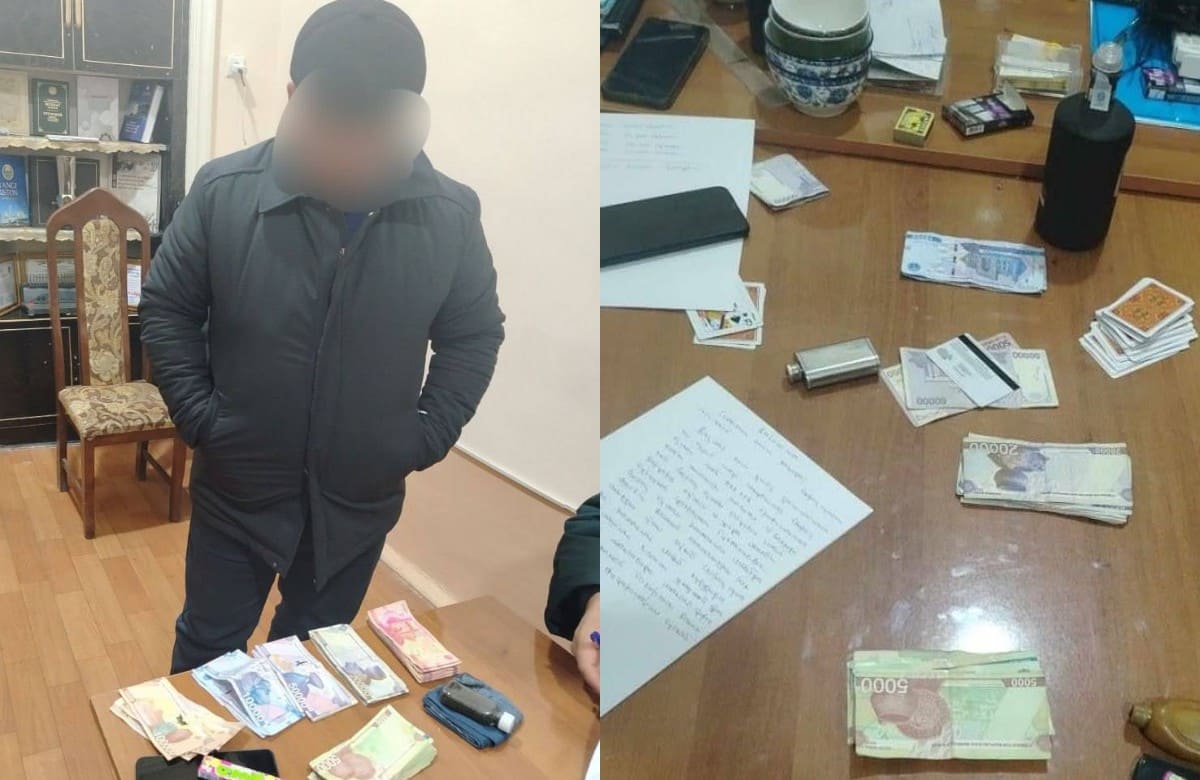 <p><b>Namanganda maktab direktori xizmat xonasida qimor o&lsquo;yini tashkil etgani aniqlandi</b></p>