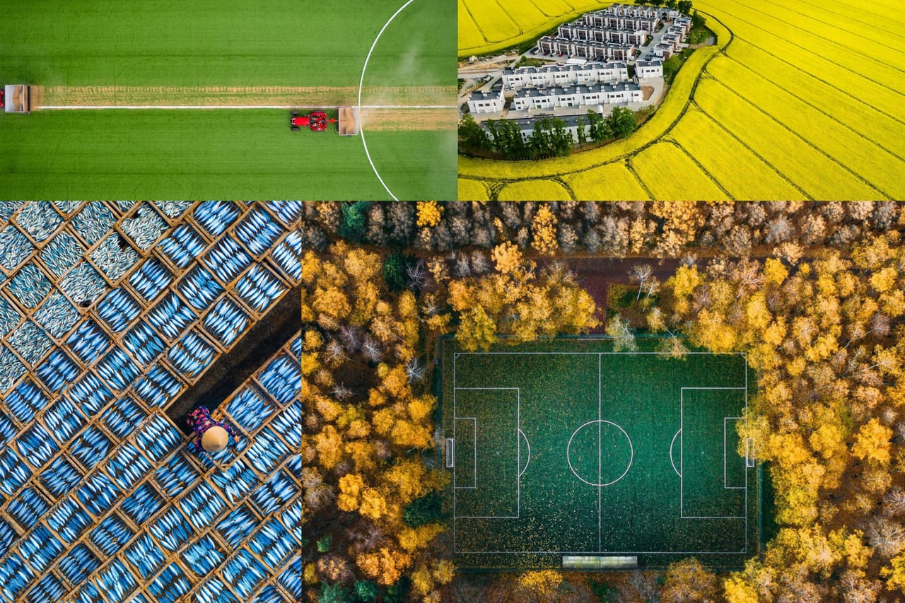 Fotojamlanma: Yuqoridan olingan manzaralarning go‘zalliklari