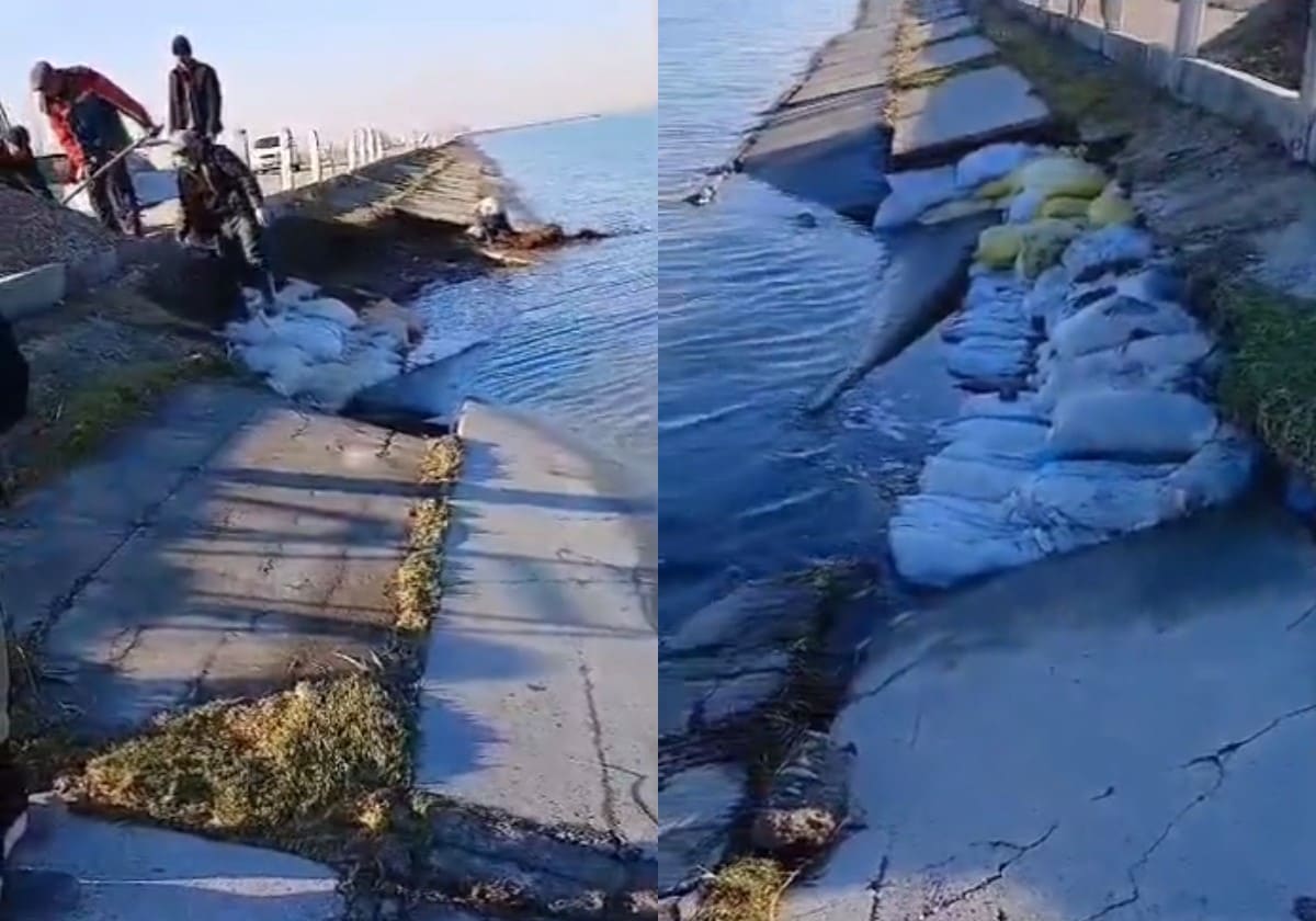 Oqdaryo suv omborida yoriqlar paydo bo‘lgani rad etildi