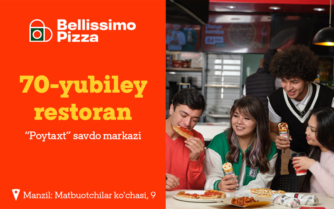 Bellissimo Pizza: 10 йил ичида 70 та ресторан &ndash; қувонч ҳаммага етиши керак
