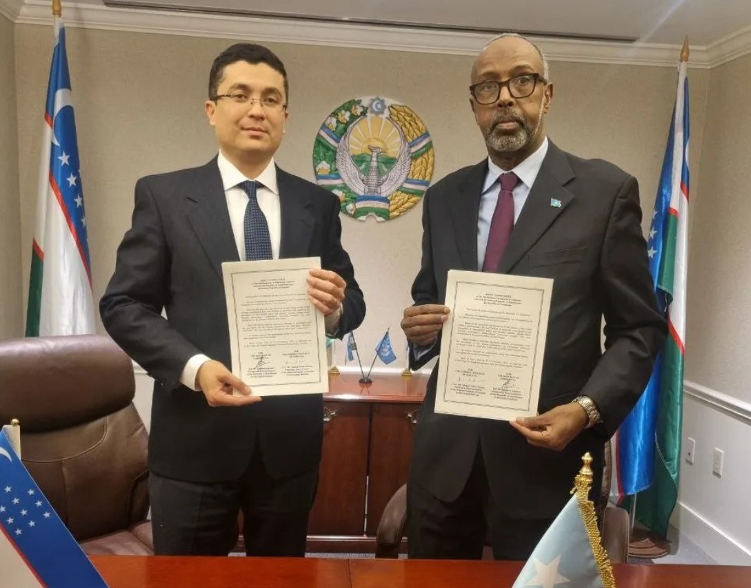 <p><b>O&lsquo;zbekiston va Somali diplomatik munosabatlar o&lsquo;rnatdi</b></p>