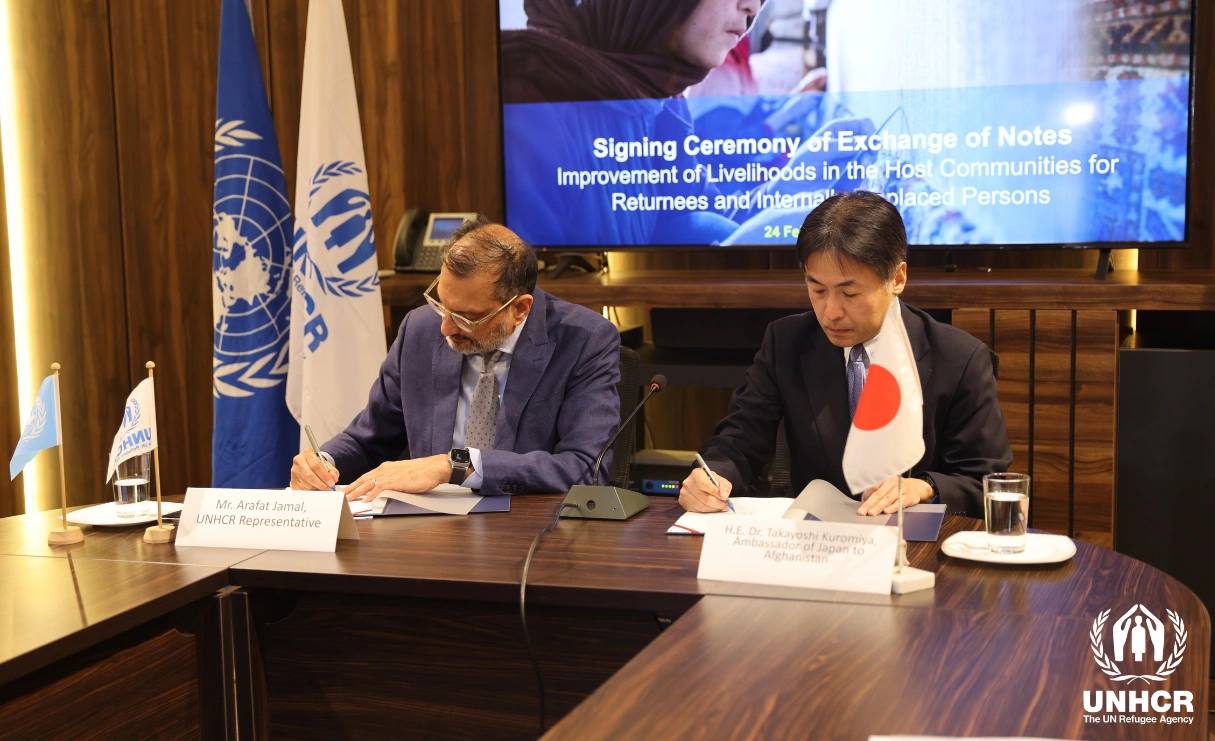 Japan, UNHCR partner to support Afghan refugee returnees with $6mn initiative 