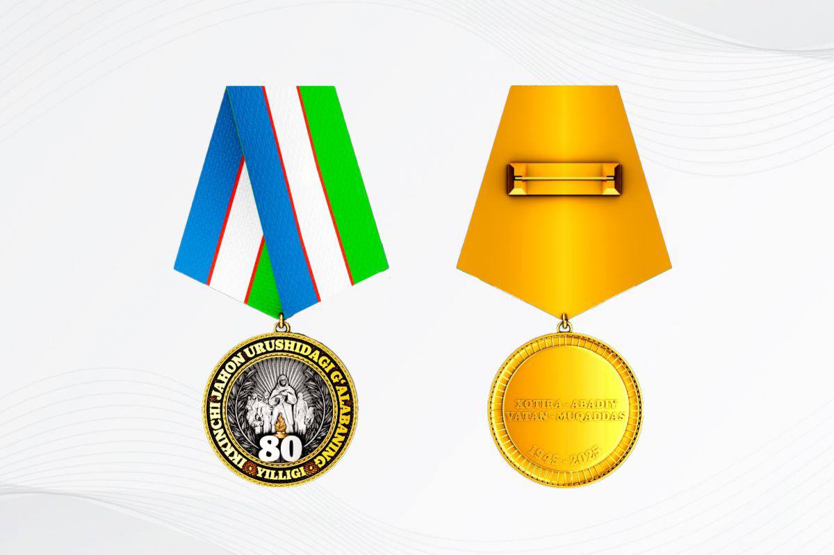 <p><b><strong>&ldquo;Ikkinchi jahon urushidagi g&lsquo;alabaning 80 yilligi&rdquo; esdalik yubiley medali taʼsis etildi</strong></b></p>
