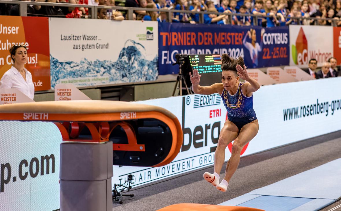 <p><b><strong>49 yoshli Oksana Chusovitina sport gimnastikasi bo&lsquo;yicha Jahon kubogida g&lsquo;olib bo&lsquo;ldi</strong></b></p>