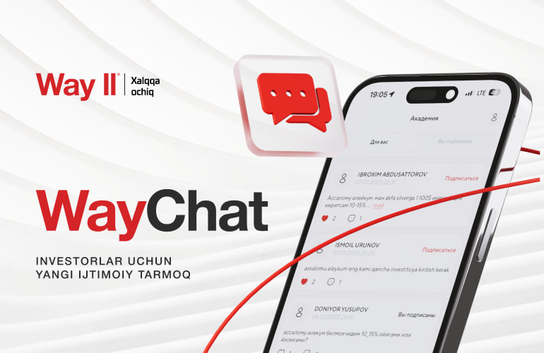 <p><b><strong>Way Chat — investorlar uchun yangi ijtimoiy tarmoq</strong></b></p>