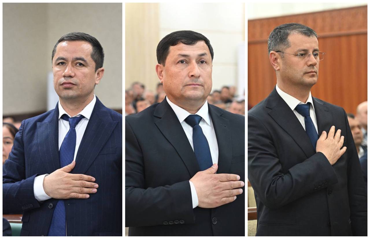 <p><b>Xorazm viloyatining uchta tumaniga yangi hokim tayinlandi</b></p>