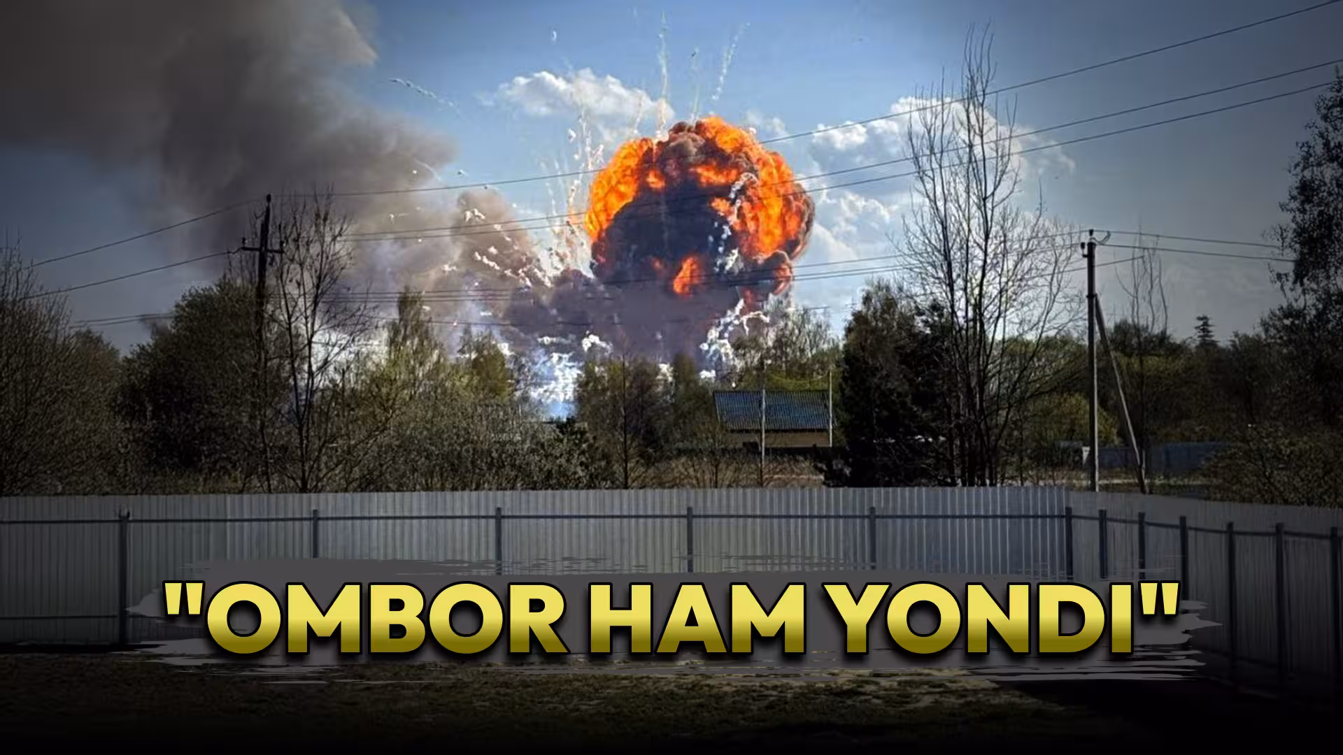 <p><b><strong>Rossiyaning eng yirik o‘q-dori omborlaridan biri portladi (video)</strong></b></p>