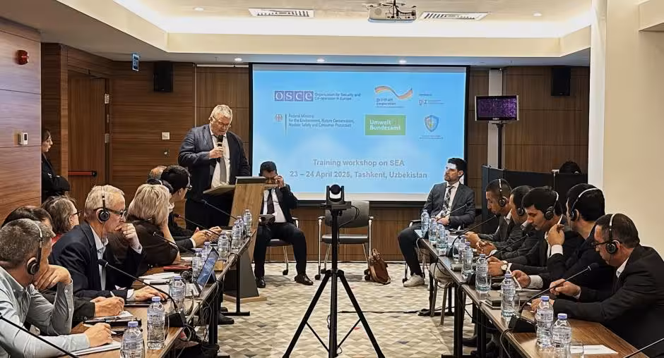 OSCE and GIZ support Uzbekistan in advancing environmental policy through strategic assessments workshop&nbsp;