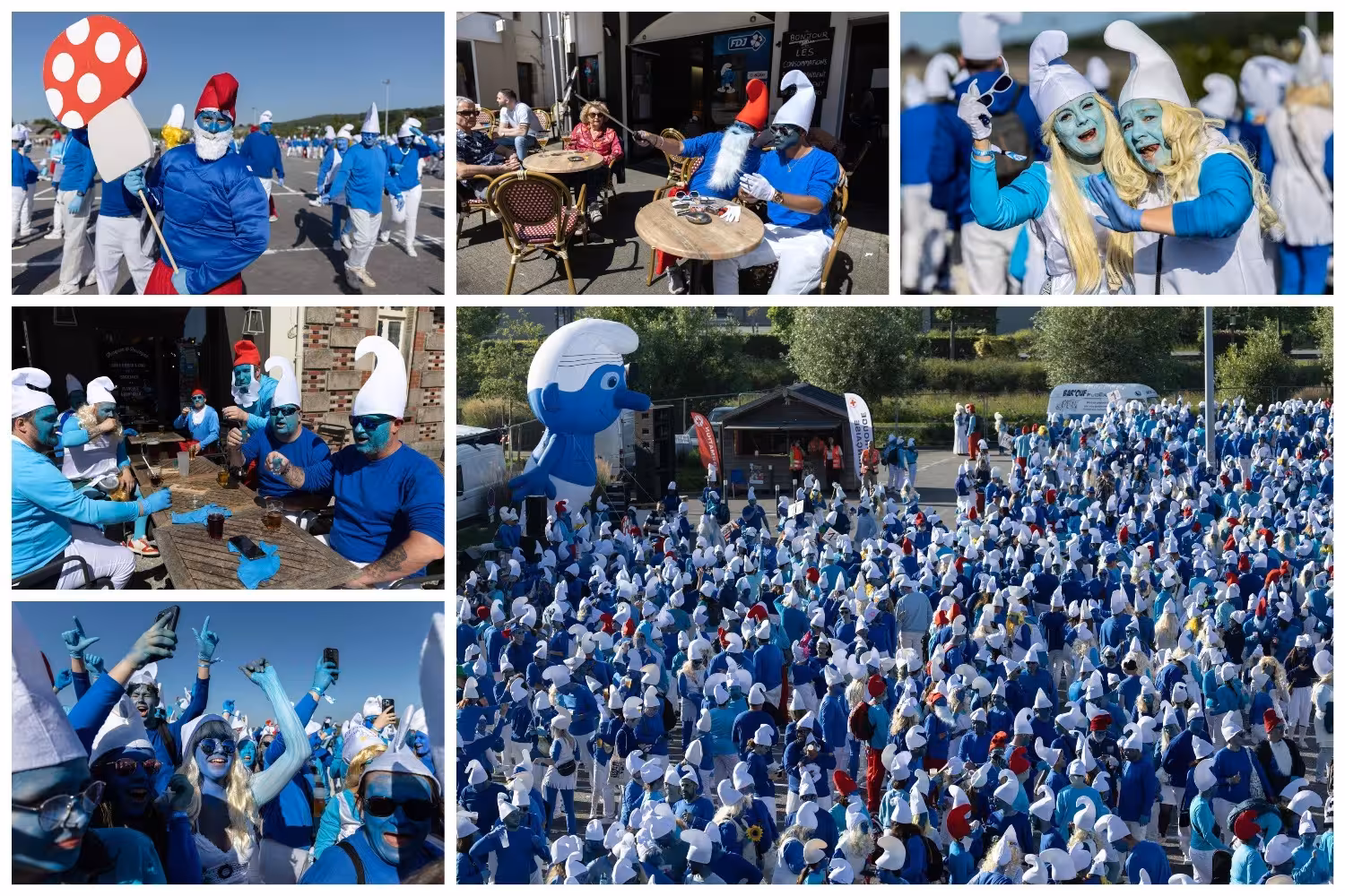 <p><b>Fransiyada 3 mingdan ortiq kishi smurflar kostyumida to&lsquo;planib, jahon rekordini o&lsquo;rnatdi</b></p>