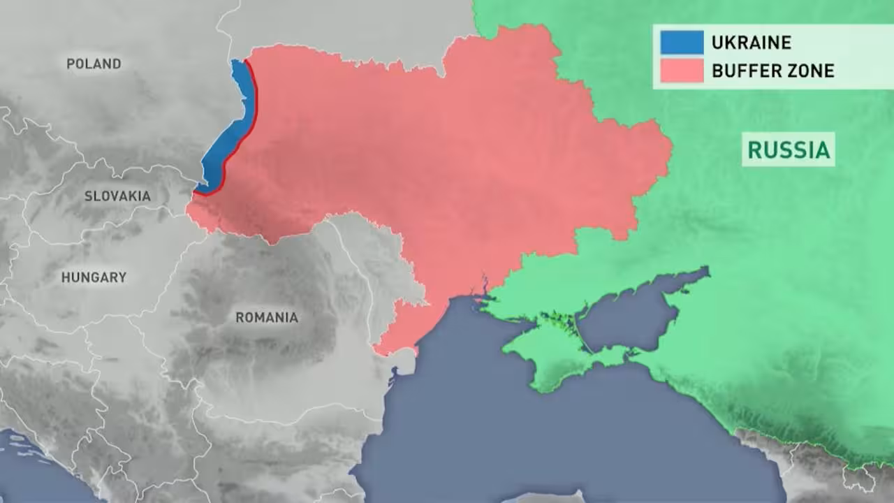 <p><b><strong>Medvedev deyarli butun Ukrainani qamrab olgan bufer zonani ko‘rsatdi (video)</strong></b></p>