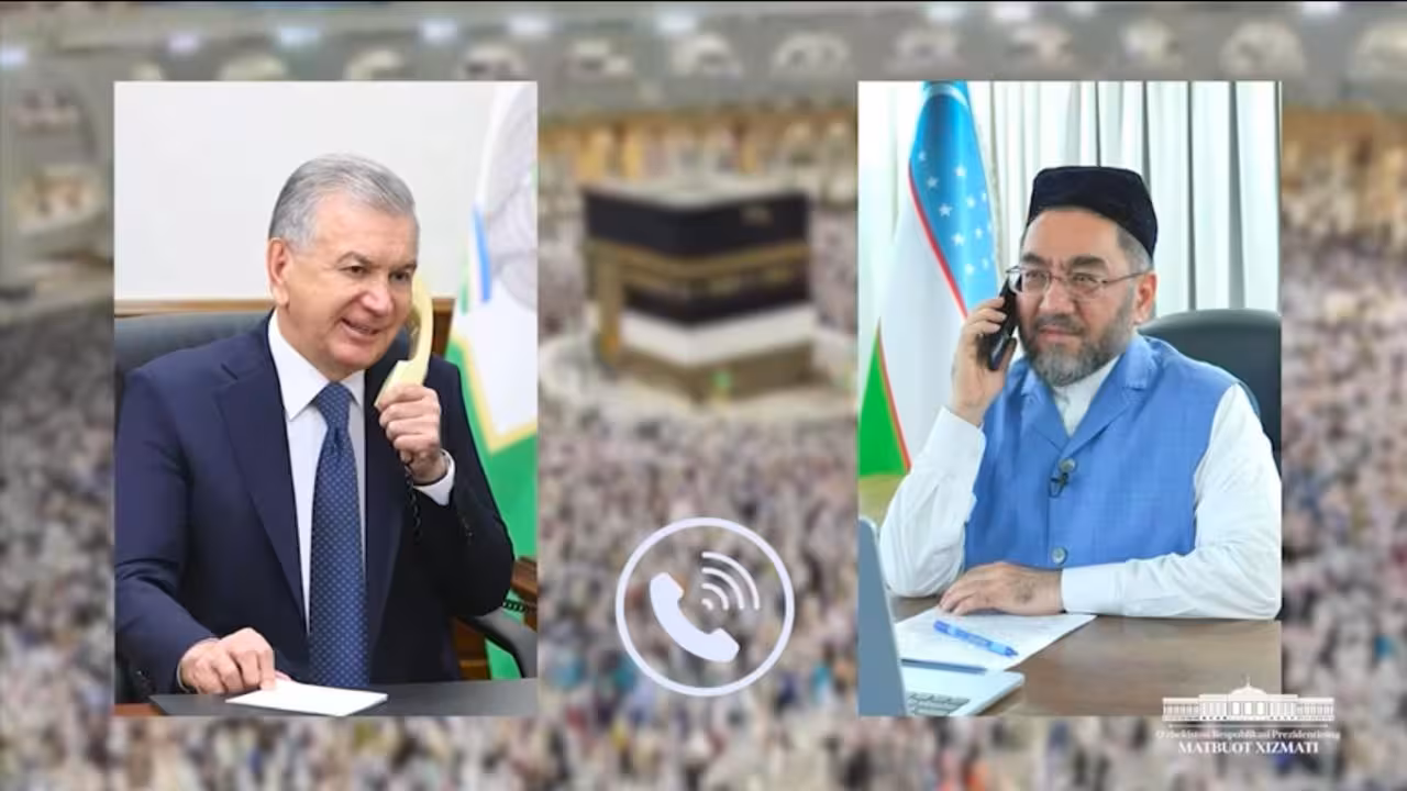 Shavkat Mirziyoyev haj ziyoratida bo&lsquo;lib turgan O&lsquo;zbekiston musulmonlari idorasi raisi bilan telefon orqali muloqot qildi