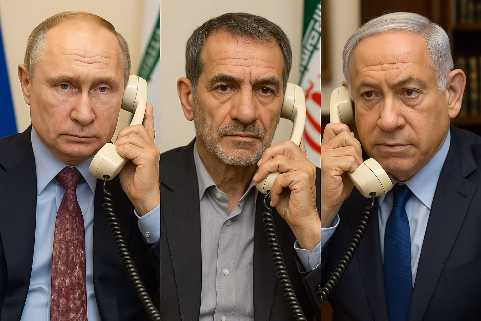 <p>Putin Eron va Isroil rahbarlari bilan telefon orqali suhbatlashdi<b>&nbsp;</b></p>