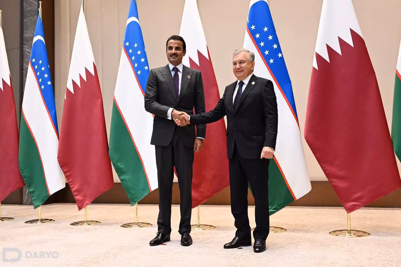 <p><b>Shavkat Mirziyoyev Qatar amirining Yaqin Sharqda tinchlikni taʼminlash borasidagi faol saʼy-harakatlarini yuksak baholadi</b></p>