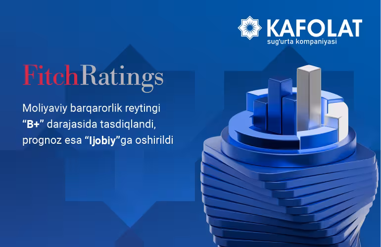 <p><b>&ldquo;KAFOLAT sug&lsquo;urta kompaniyasi&rdquo; AJning moliyaviy barqarorlik reytingi &ldquo;Fitch Ratings&rdquo; tomonidan &ldquo;Ijobiy&rdquo; prognozi bilan &ldquo;B+&rdquo; darajasida tasdiqlandi</b></p>