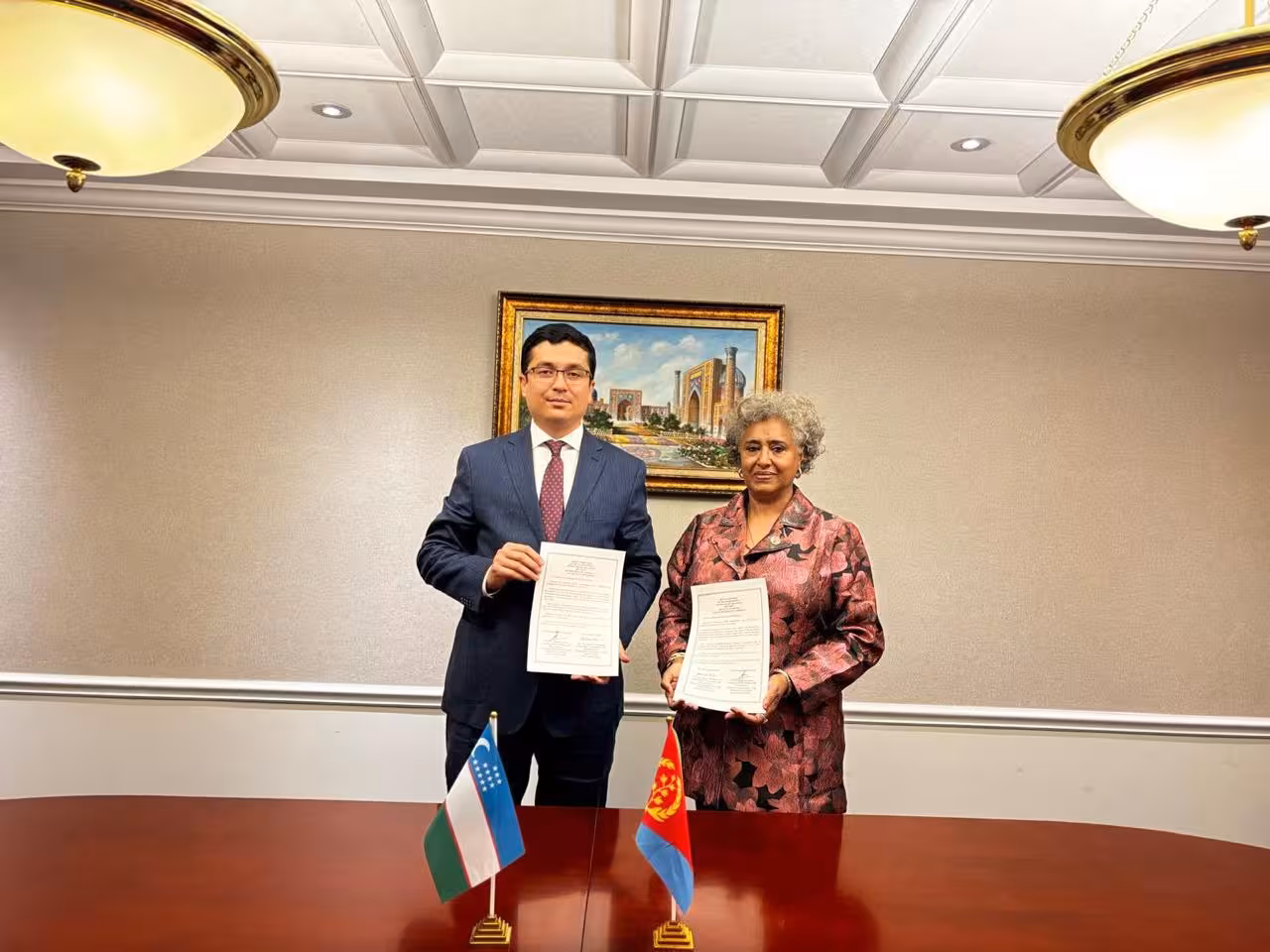 <p><b>O‘zbekiston Eritreya bilan diplomatik aloqalar o‘rnatdi</b></p>