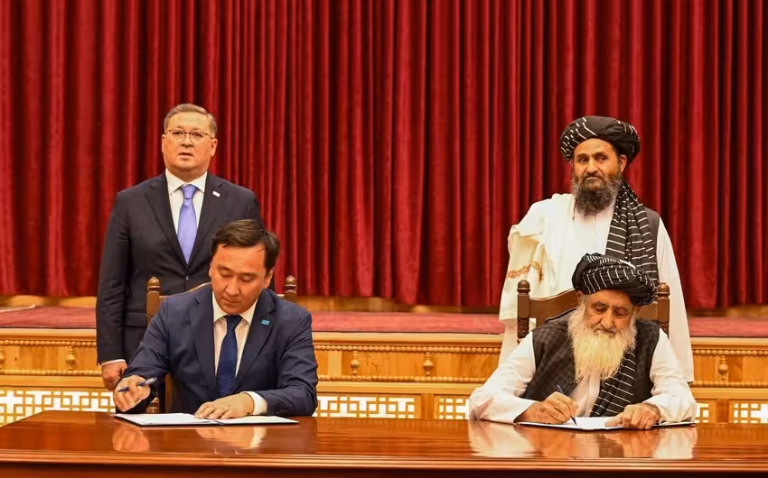 <p><b>Qozog‘iston va Afg‘oniston Transafg‘on temir yo‘lini qurish to‘g‘risida memorandum imzoladi</b></p>