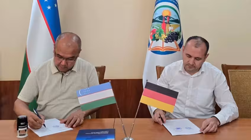 <p>Uzbekistan, Germany sign MoU to modernize agriculture and strengthen climate resilience<b>&nbsp;</b></p>