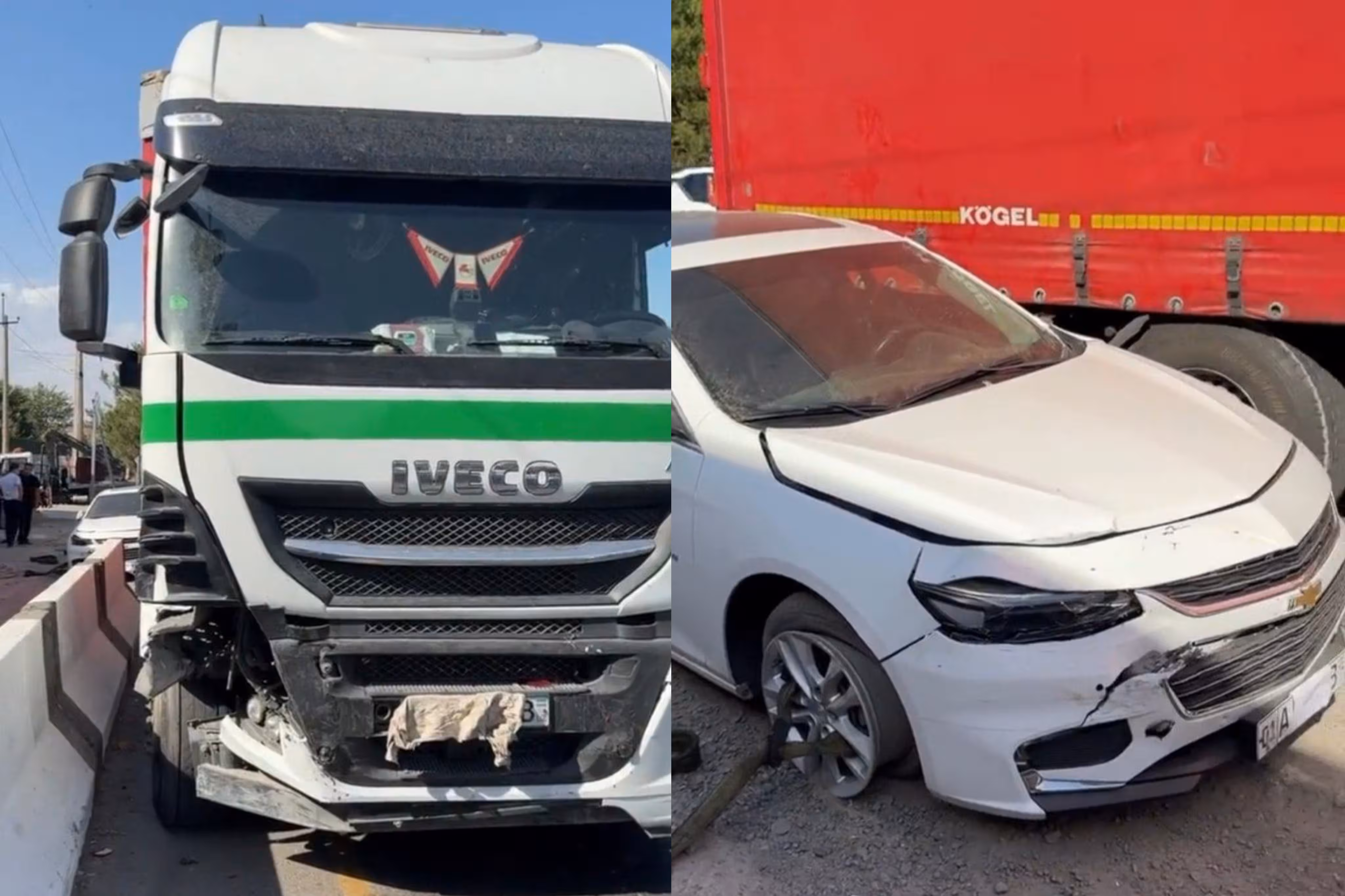 В Ташкенте произошло массовое ДТП с участием около 10 автомобилей