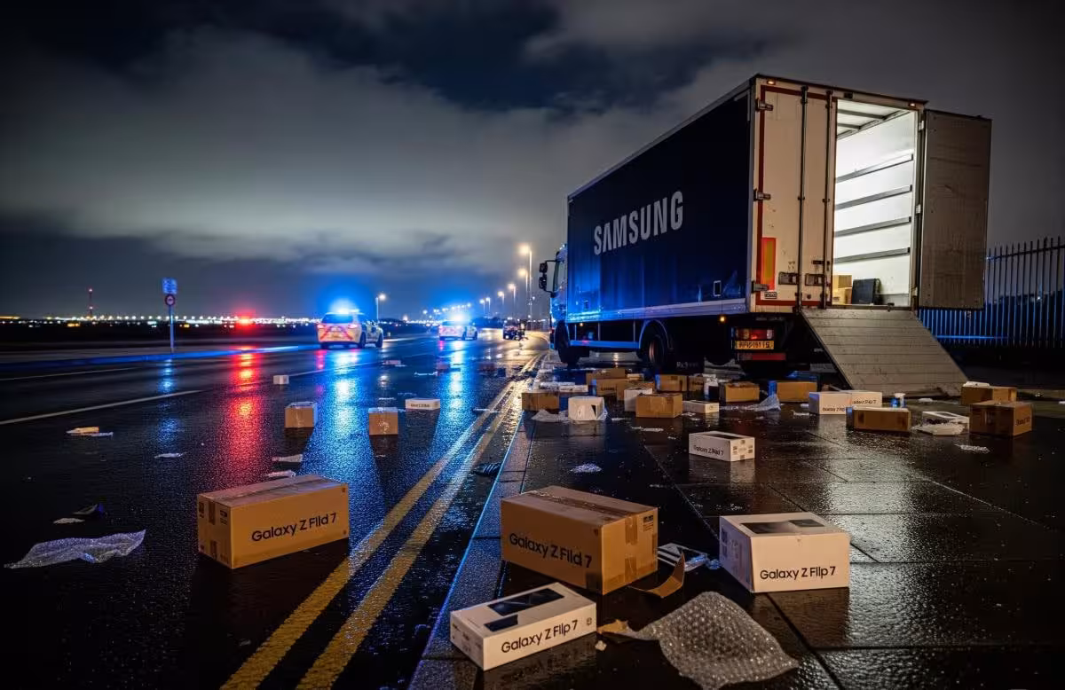Londonda 10 mln dollarlik Samsung telefonlari o‘g‘irlab ketildi