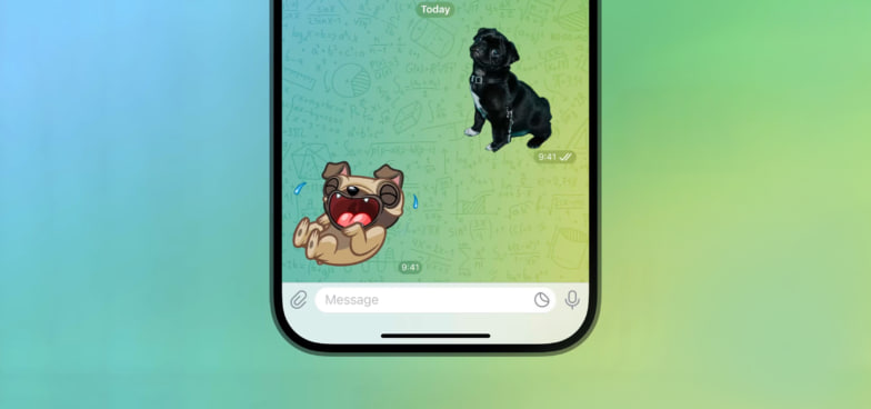 Telegram’da stikerlar va emoji yaratish uchun mini-ilova paydo bo‘ldi