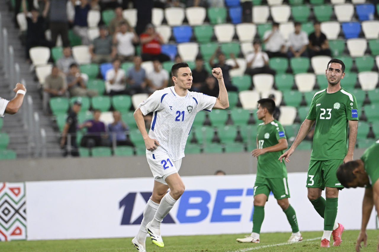 CAFA Nations Cup. Бир киши кам бўлиб ҳаракат қилган Ўзбекистон Туркманистонни мағлубиятга учратди