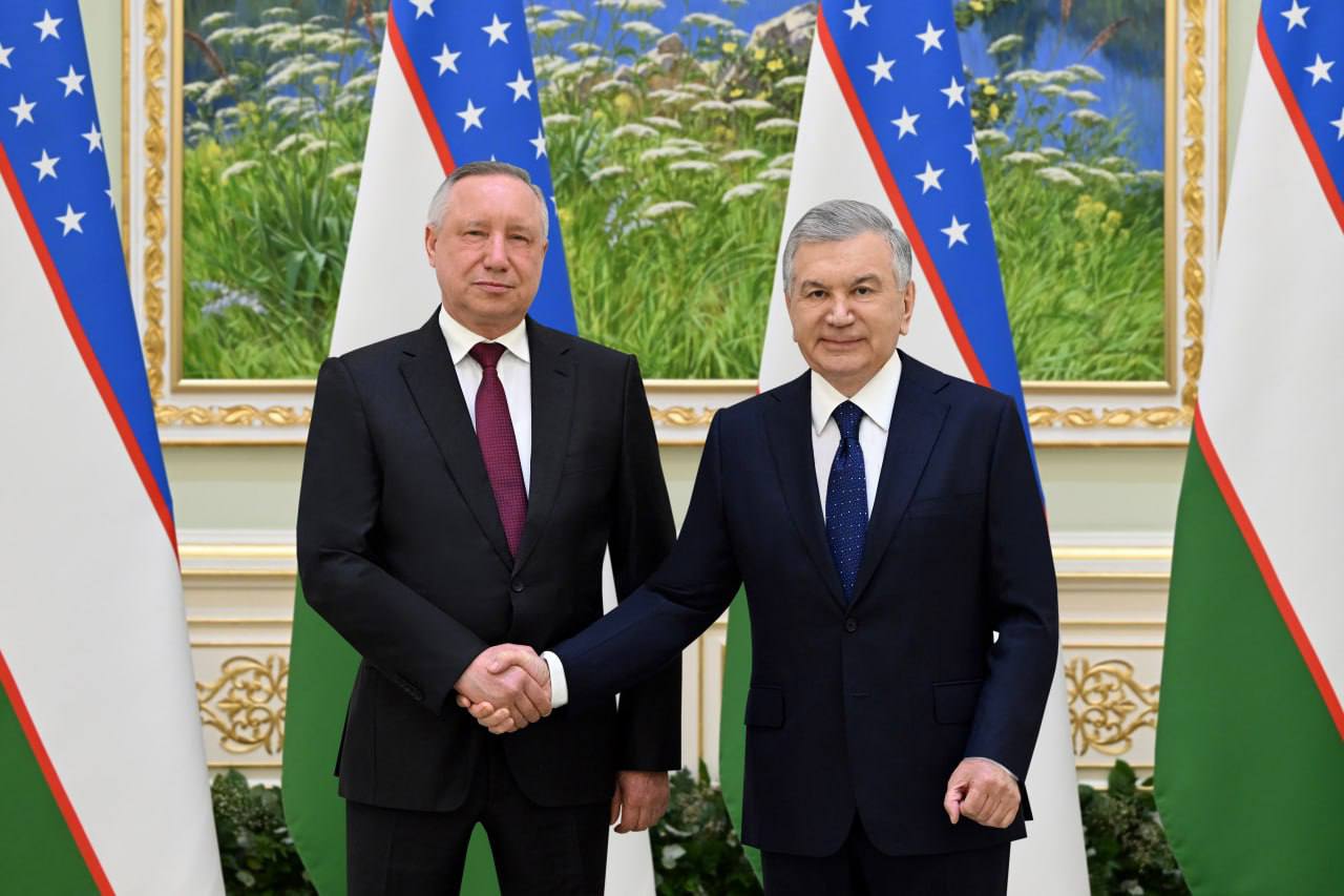Shavkat Mirziyoyev Rossiyaning Sankt-Peterburg shahri gubernatorini qabul qildi