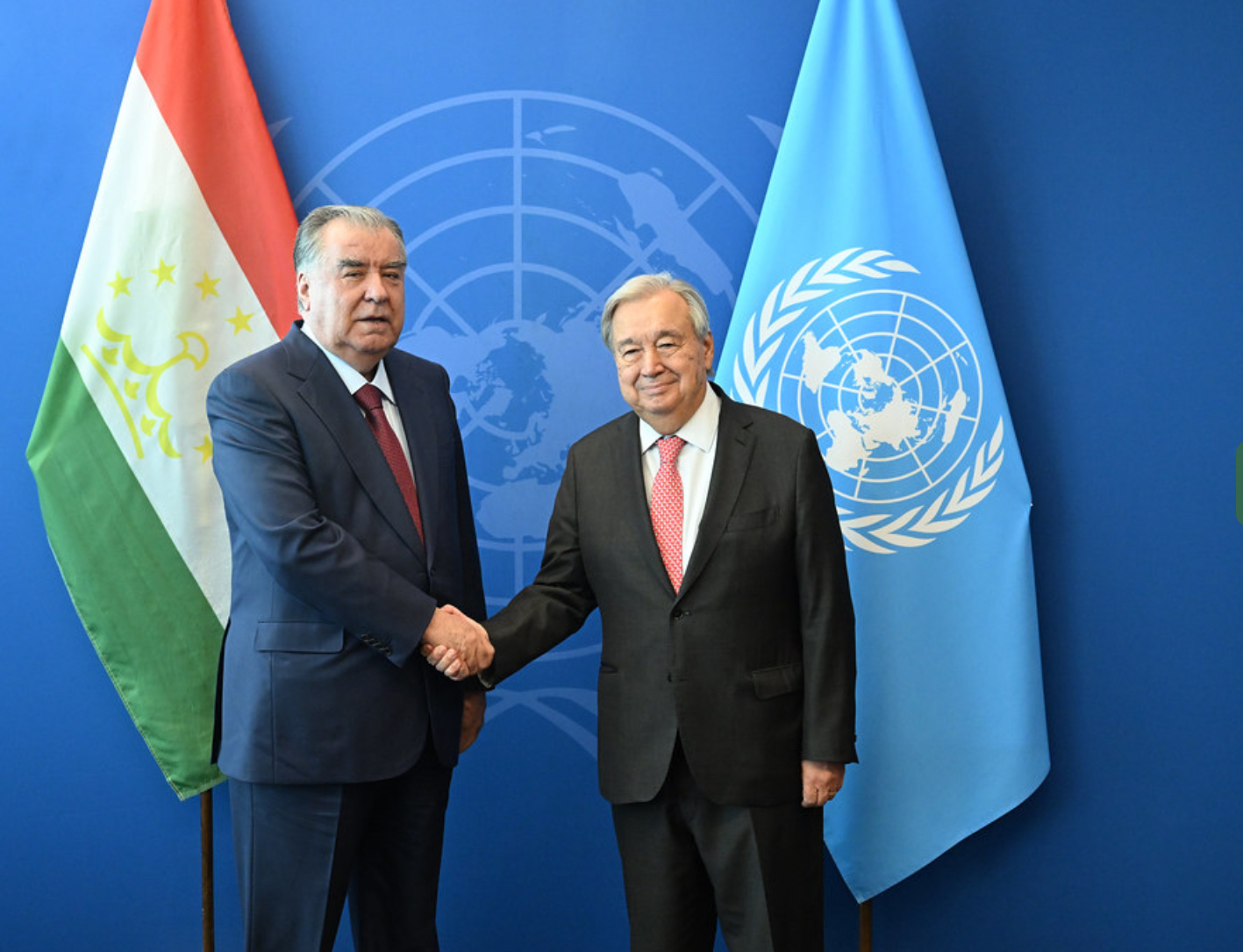 Tajikistan's President Rahmon, UN Secretary-General Guterres discuss reforms, SDGs, and water initiatives