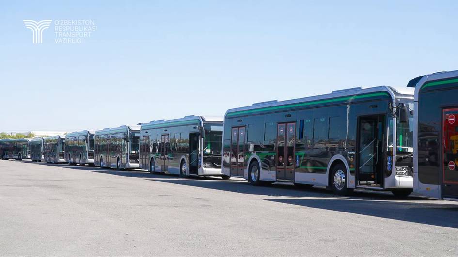 Uzbekistan set to receive first 100 electric buses from China, part of 200-unit delivery