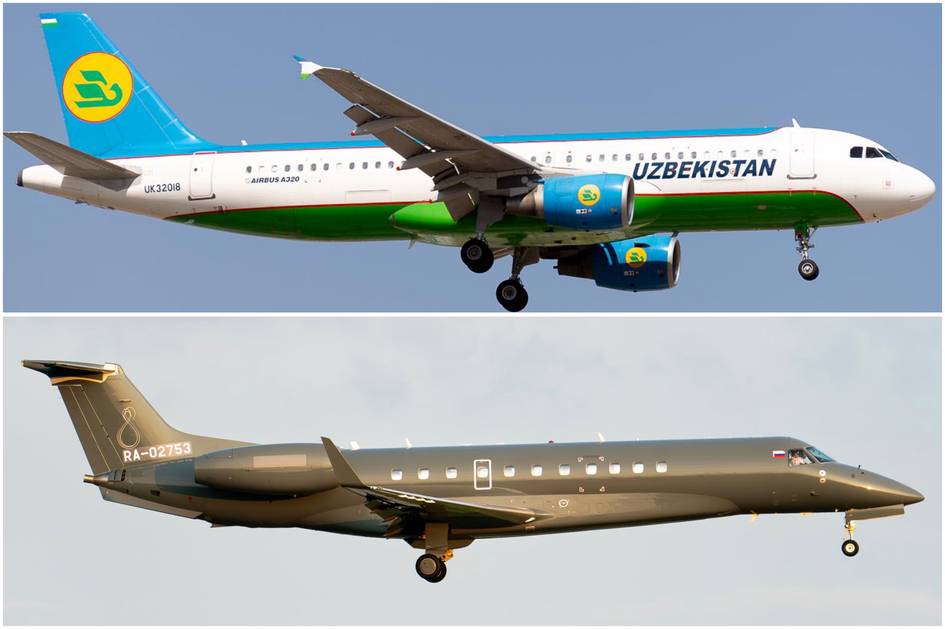 Самолет Uzbekistan Airways едва не столкнулся с бизнес-джетом над Россией