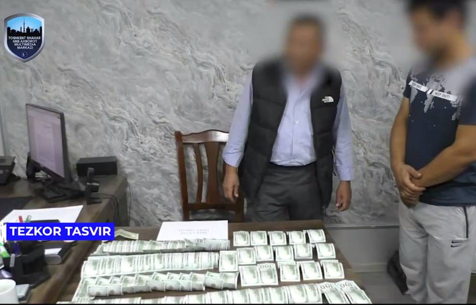 Toshkentda tezkor xodimga 10 ming dollar pora bermoqchi boʻlgan shaxsga nisbatan jinoyat ishi ochildi