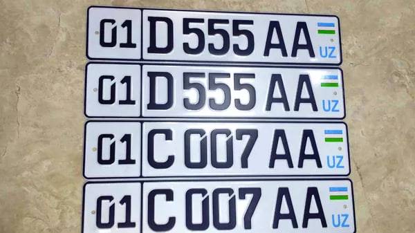 Oʻzbekistonda “chiroyli” avtoraqamlar 7 mln soʻmdan sotuvga chiqarildi