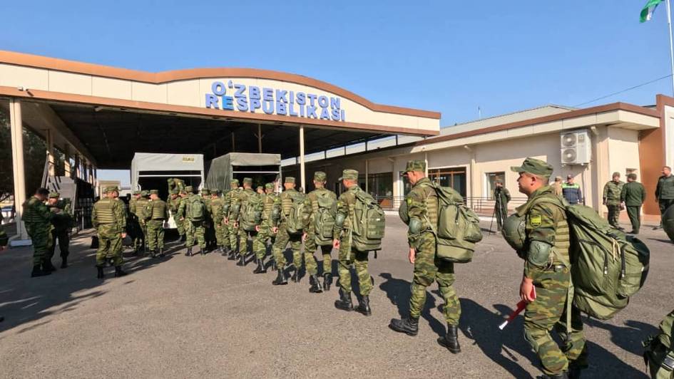 Тожикистон ҳарбийлари халқаро машғулотлар учун Самарқандга келди (фото)