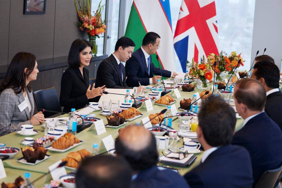 Saida Mirziyoyeva Britaniya biznes vakillari bilan uchrashdi
