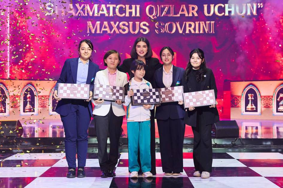 Saida Mirziyoyeva “Zakovat-Gambit” shaxmat musobaqasi g‘oliblarini tabrikladi