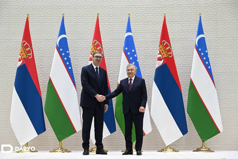 Shavkat Mirziyoyev va Serbiya prezidentining rasmiy delegatsiyalar ishtirokidagi muzokaralari bo‘lib o‘tdi