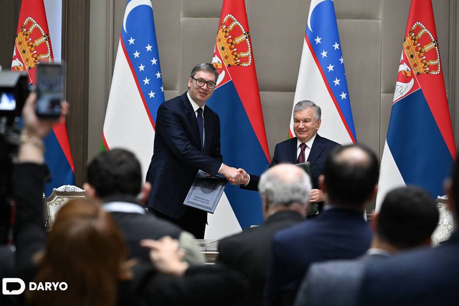O‘zbekiston va Serbiya o‘rtasida Qo‘shma deklaratsiya imzolandi