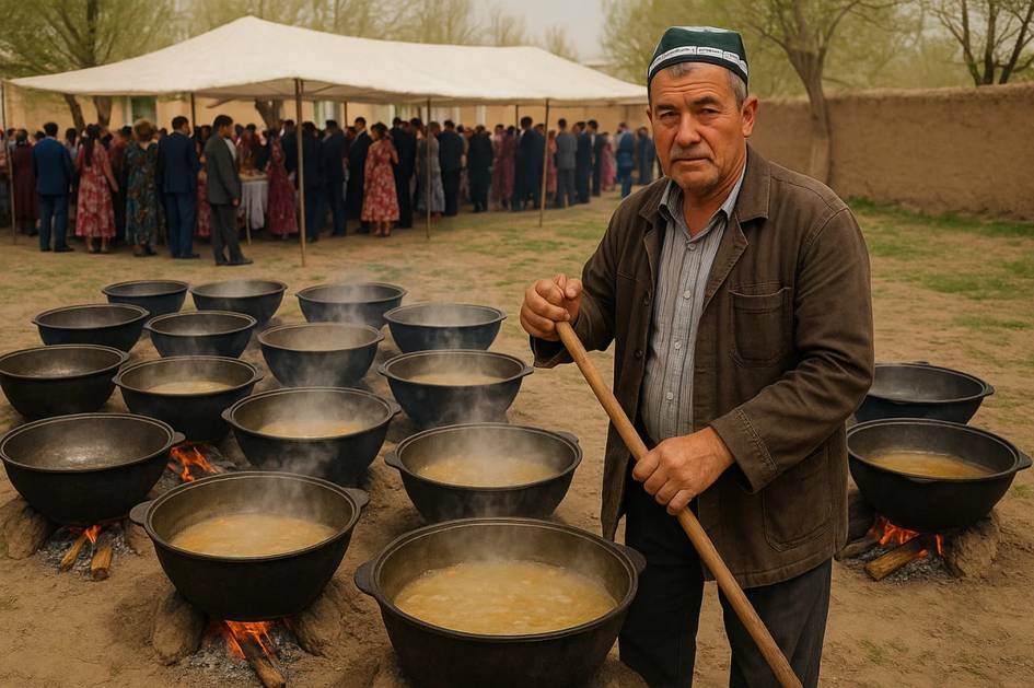 Qashqadaryoda to‘yida 14 ta qozonda ovqat damlagan fuqaro jarimaga tortildi