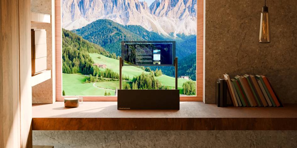 Dunyodagi ilk shaffof kompyuter monitori taqdim etildi (foto)