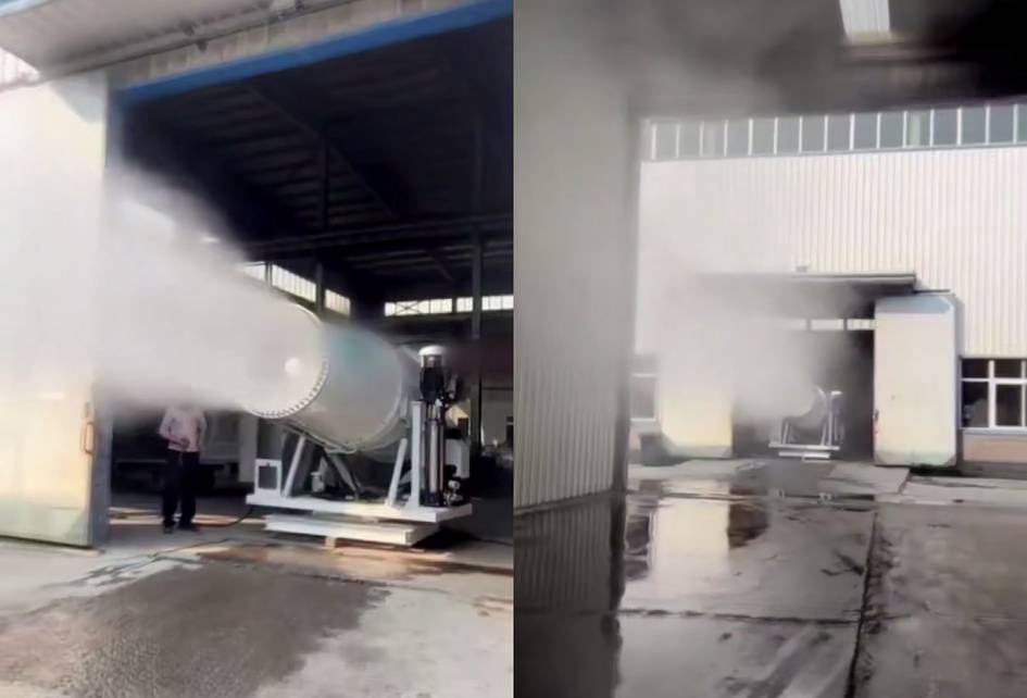  Toshkentda havoni namlantiruvchi qurilma sinovdan o‘tkazildi (video)