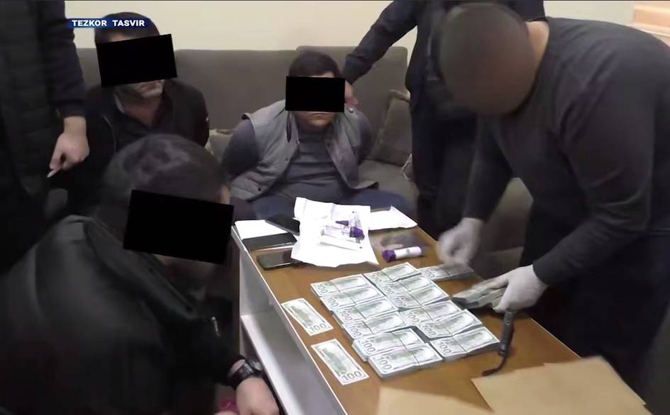 Тошкент вилоятида ноқонуний ер олди-сотдиси учун тадбиркордан 7,3 млн доллар талаб қилганлар ушланди